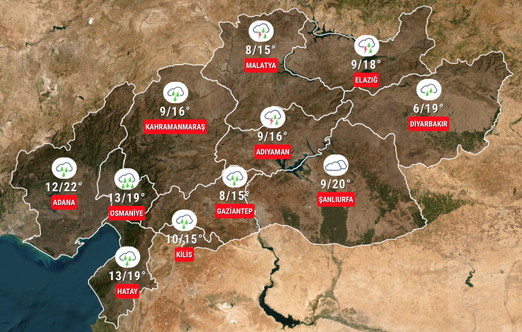 Deprem bölgesinde toz taşınımı bekleniyor